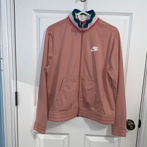 Nike L Dusty Rose Track Suit with Multicolor Retro Look